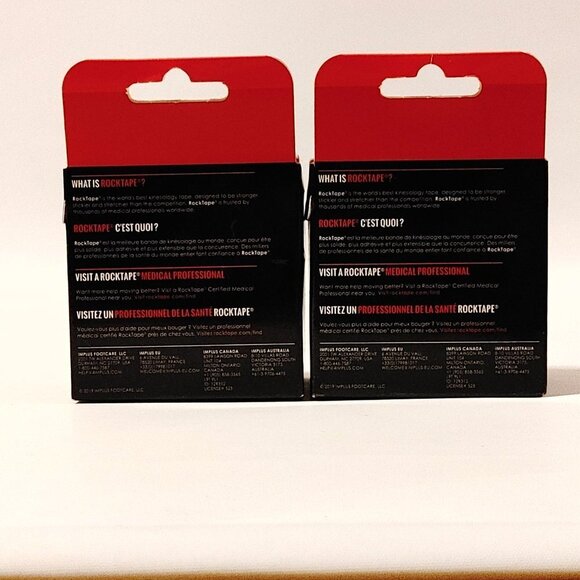 Rock Tape Original 2 Inch Water Resistant Kinesiology Tape RED NEW Lot  2 - Picture 2 of 5